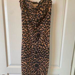 Leopard Print Midi Dress